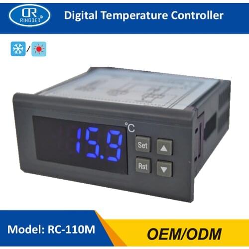 RINGDER RC-110M Cool Heat ON/OFF Relay Switch Universal Digital Temperature Controller All Purpost Gauge Regulator Thermostat