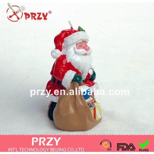 Christmas candles mold cake decoration mold candle mould creative holiday party supplies Santa Claus Gift silicon mold