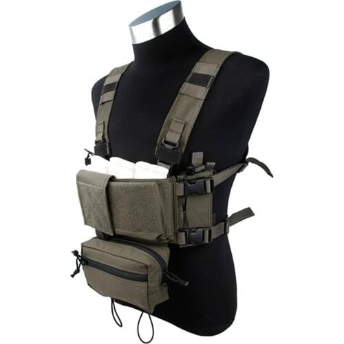 TMC Tactical Modular Chest Rig Micro Fight Chassis w/ 5.56 Mag Pouch Airsoft Hunting Vest Tactical Gear 3115