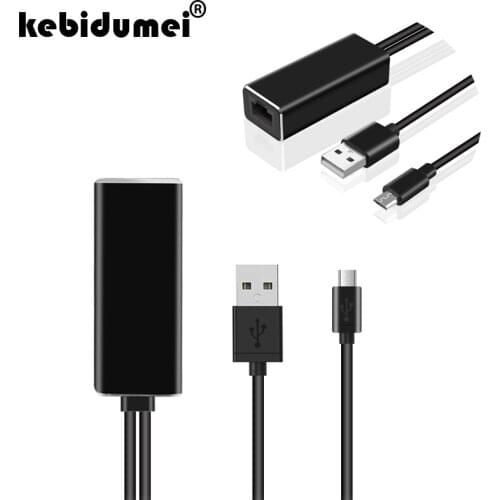 TV Stick 10/100 Mbps HD 480 Mbps Ethernet Adapter Micro USB 2.0 To RJ45 for Ultra Audio TV Stick Micro USB Network Card