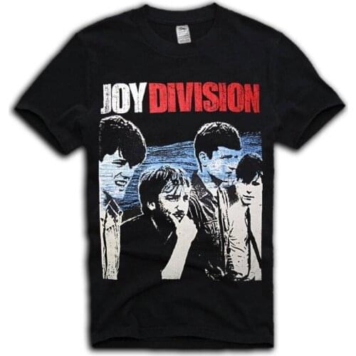 Joy Division Vintage T-Shirt New Order Ian Curtis Post-Punk Hot 2019 Fashion Black Cotton Custom Tee Shirts