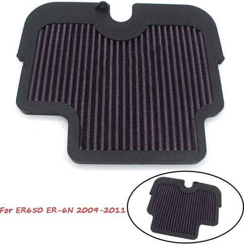 Motorcycle Air Intake Filter Cleaner High Flow Non-woven Fabric Air Filter For Kawasaki ER650 ER-6N ER 650 ER6N 2009-2011
