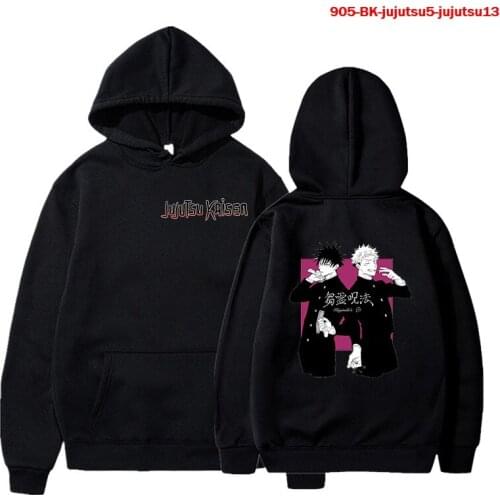 Hip Hop Japan Funny Anime Oversized Streetwear Jujutsu Kaisen Hoodies Men Sweatshirts Cartoon Women Hoodie Winter Harajuku