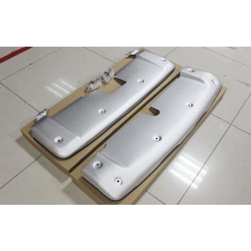 2PCS Aluminum alloy Front & Rear Bumper Protector Skid Plate Cover Trim For Honda CRV C RV 2007 2008 2009