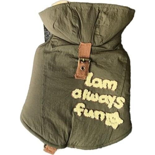 Winter Dog Coat Jacket Warm Dog Vest Outfit Pomeranian Poodle Bichon Schnauzer Pug French Bulldog Clothes Pet Clothing Dropship