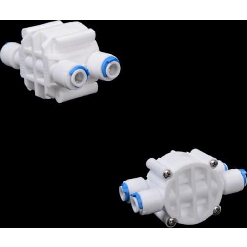 1PCS 4 Way 1/4 Port Auto Shut Off Valve For RO Reverse Osmosis Water Filter System High Quality