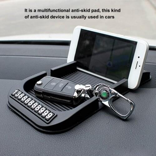 1 Pcs Universal Car Dashboard Non Slip Grip Sticky Pad Phone Holder Mat Anti-skid Silicone Mat Car Mat Car Interior Accessories