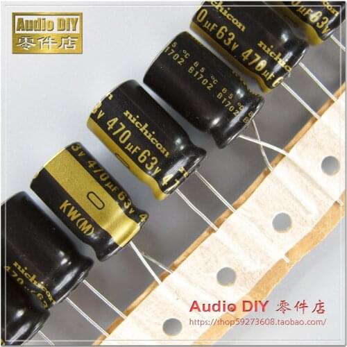 10PCS/30PCS Nichicon KW series 470uF/63V audio electrolytic capacitor free shipping