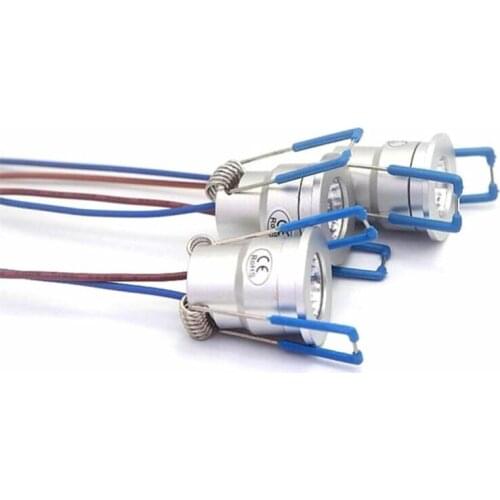 220V LED Mini Ceiling LED Spot Light Lamp Dimmable 3W Mini LED Downlight Silver Mini Downlight