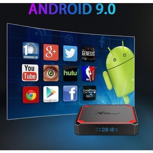 5pcs/Lot Dhl Free X96 Mini Plus Android 9.0 TV Box S905W4 Quad Core A53 Dual Wifi H.265 4K 30fps Support Google Voice