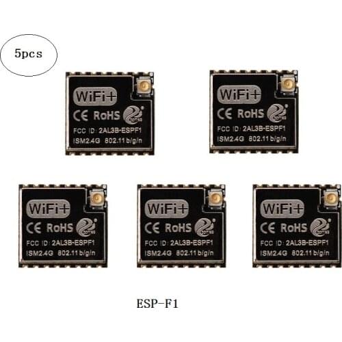 5pcs/pack ESP-F1 Wireless WiFi Module ESP8266 Serial WiFi Module is Compatible with ESP-07S/FCC/CE Certification,Support RTOS