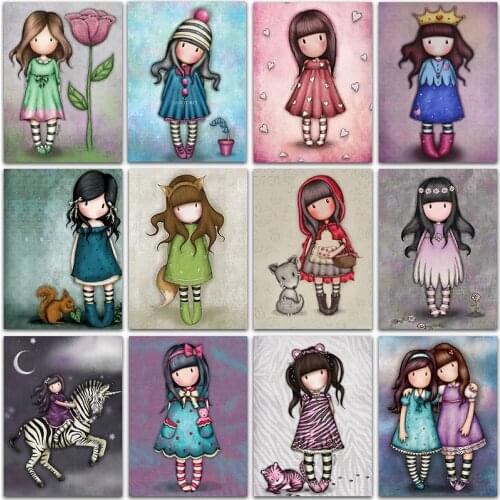 5D DIY Diamond Painting Cartoon Girl princess Home Decor Full Square&Round Diamond embroidery Cross stitch Diamond mosaic Paint