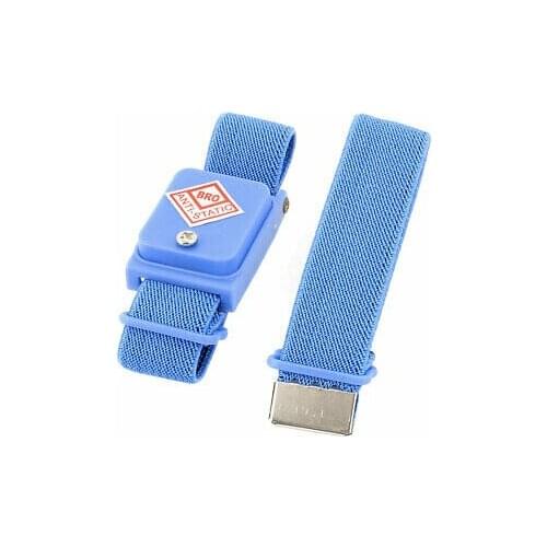 Antistatic ESD Discharge Band Adjustable Anti Static Wrist Strap Grounding Blue