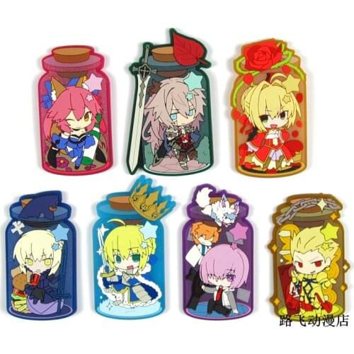2018 New Arrival Fate stay night Original Japanese anime figureSilicone sweet smell key chain Anime rubber