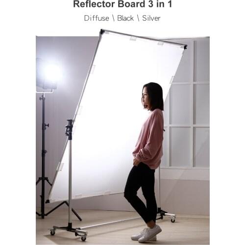 Falcon Eyes Pro Studio Solutions Adjustable Direction 150 x 200cm Sun Scrim Collapsible Frame Diffuse Reflector Kit with Pulley