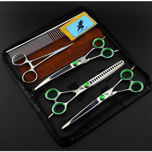 Freelander Professional Pet Grooming Scissors Set 7 Inch,Dog Grooming Shears,Scissors For Dog Grooming,Pet Forbici Scharen
