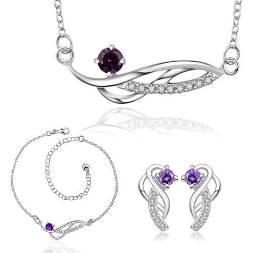 LKNSPCS785-C 925 sterling silver jewelry set, fashion jewelry set A036-C Earring 501 Necklace 509 /donamfua eafamrma