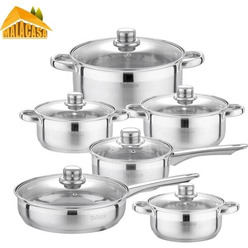 MALACASA Stainless Steel Pot Sets