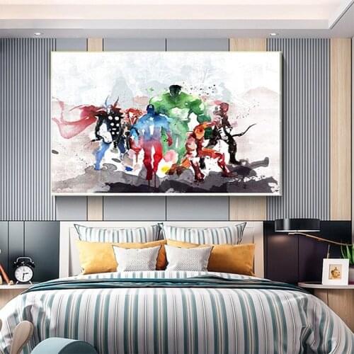 Marvel Infinity War Canvas Painting Superhero Posters and Prints Avengers Canvas Wall Art Print Boy Gifts Living Room Home Decor