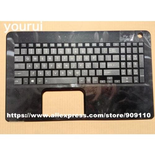 Yourui New Upper Palmrest Case US laptop Keyboard For Toshiba Satellite L50-B L50D-B L50DT-B L50T-B EABLI00410 black