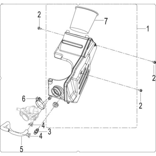 Air filter page of Benelli TNT25
