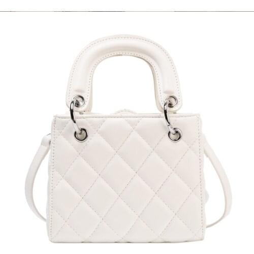 Bag Classic Diamond Pattern Tote Bag 2021 Fashion New High-Quality Pu Leather Womens Designer Handbag Chain Shoulder Messenger