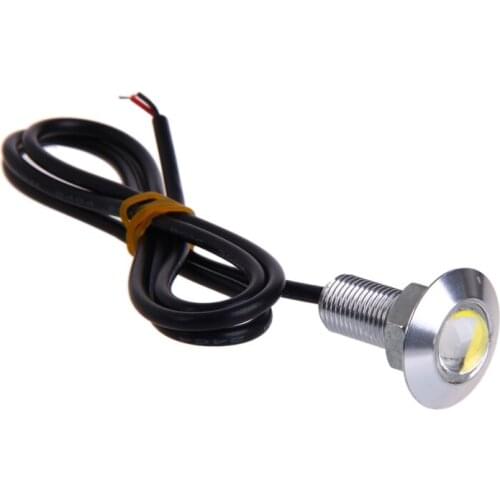 1 Pair DC 12V 23mm Eagle Eye LED Daytime Running DRL Light Car Auto Lamp White E7CA