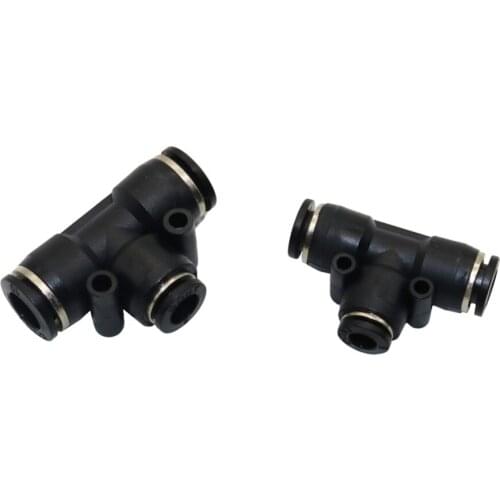 6mm, 8mm,10mm Tee connector Pneumatic Slip-lock Quick connector Low pressure mist cooling Pipe joint adapter 20 Pcs