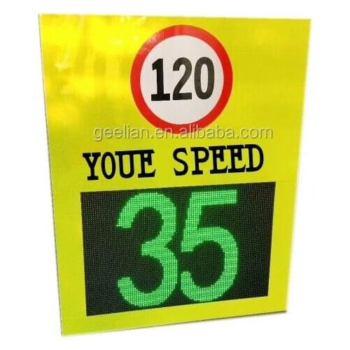 Tunnel Lane Solar Traffic Radar Measuring Velocity Speed Limit