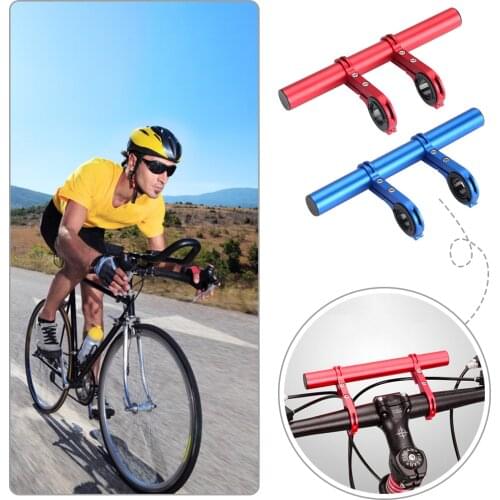 30cm MTB Bike Handlebar Extender Double Clamp Bicycle Bracket Extension Support Rack Alloy Bike Mount Bar Cycling Accessories