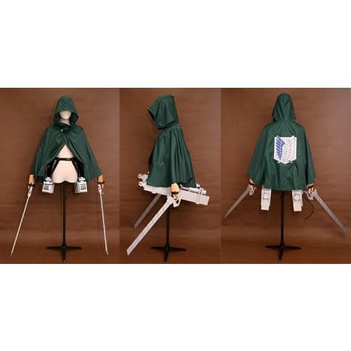 Anime Shingeki No Kyojin Anime Green Cape PropThree-dimensional Mobile Device Cloak Weapon Cosplay Props Anime Fans Gifts