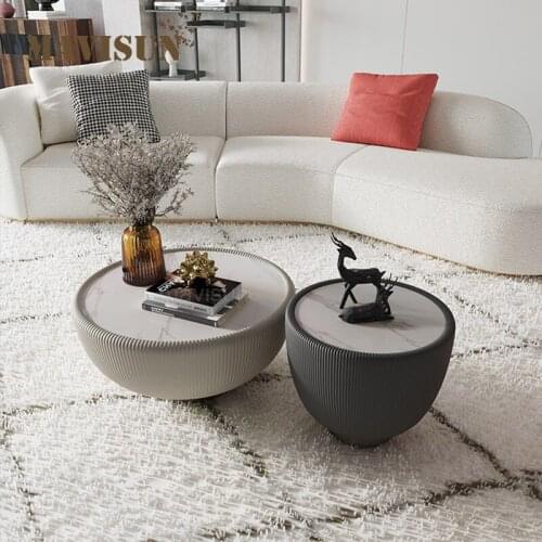 Coffee Tables 2 Pieces Set Living Room Luxury European-American Creative Design Center Marble Tables For Home Italian Furniture
