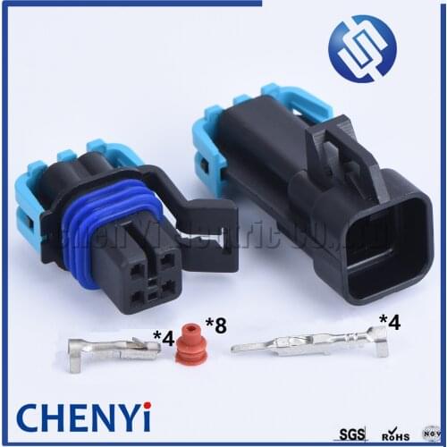 1 set 4 pin Delphi GM LS2 O2 housing plugs sealed male or female automotive electrical connector 12160482