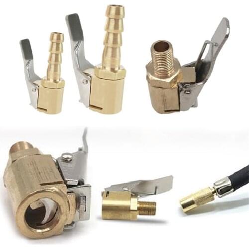1PC Car Air Pump Thread Nozzle Adapter Car Truck Brass Air Pump Chuck Tyre Valve 8mm Pump Valve Connector Adapter Wholesale