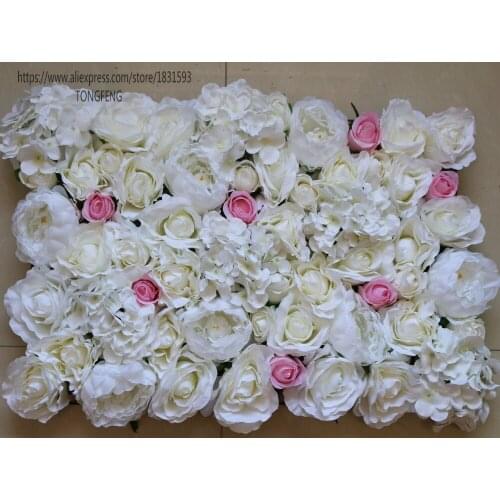 10pcs/lot Artificial silk rose peony flower wall wedding backdrop decoration floral arrangements for weddings TONGFENG