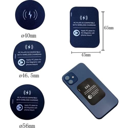 2pcs Metal Magnetic Sheets For Wireless Charger Magnet Plate Disk For Mobile Phone Holder Car Wireless Phone Holder Sheet