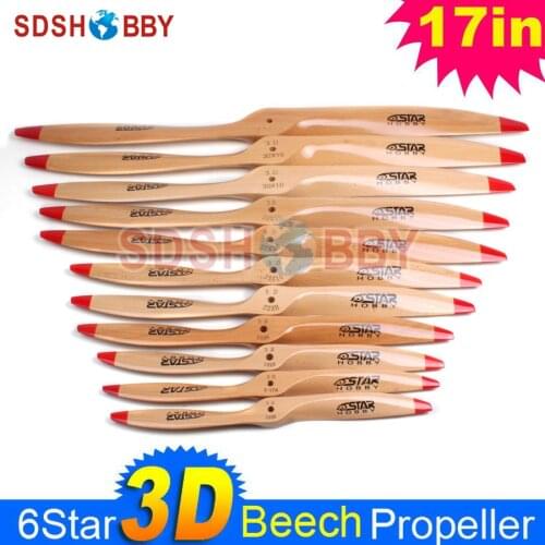 1pc 6STARHOBBY 3D Wooden Propeller/ Beech Propeller 17A 17*8 17x8 for RC Gasoline/ Petrol Airplane
