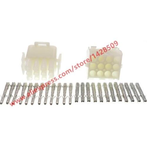 5 Sets 12 Pin Female Male Electrical Wiring Harness Connector Plug For Auto Motorcycle 1-480708-0