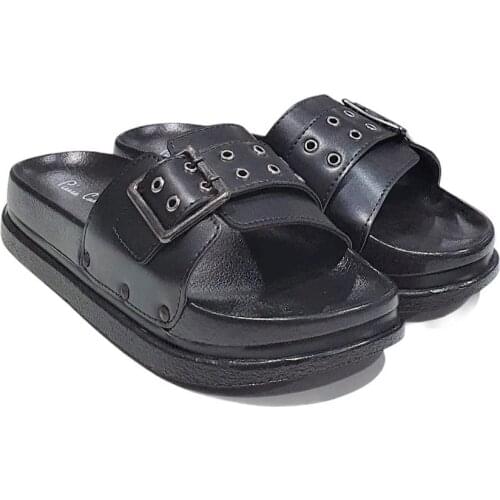 Pierre Cardin Adjustable Buckled Anatomic Ladies Slippers