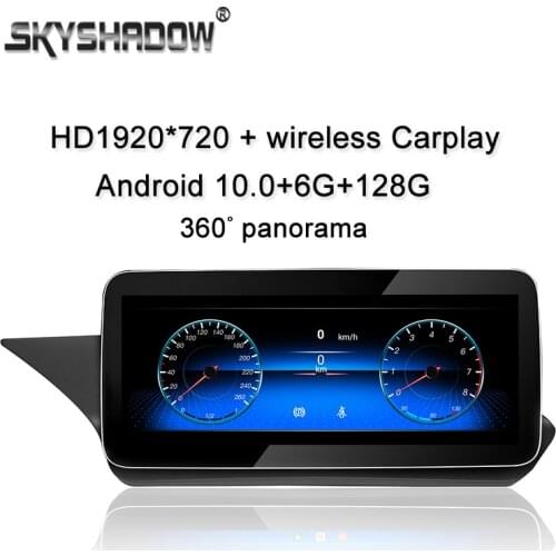 Carplay 6GB+128GB Blu-Ray Android 10.0 Car DVD Player GPS RDS Radio BT For Benz E Class W212 E200 E230 E260 E300 S212 2009-2015