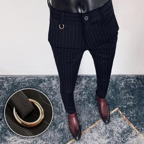 Summer Stretch Striped Trousers Mens Fashion Trend Suit Pants Business Casual Pants Vendors Selling Track Suits In Bulk Mens