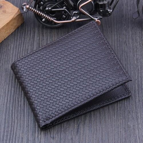 Business Leather Wallet Men With ID Credit Card Holder Bifold Purse Menss Pockets Wallets PU Leather Wallet Bag For Male 2021