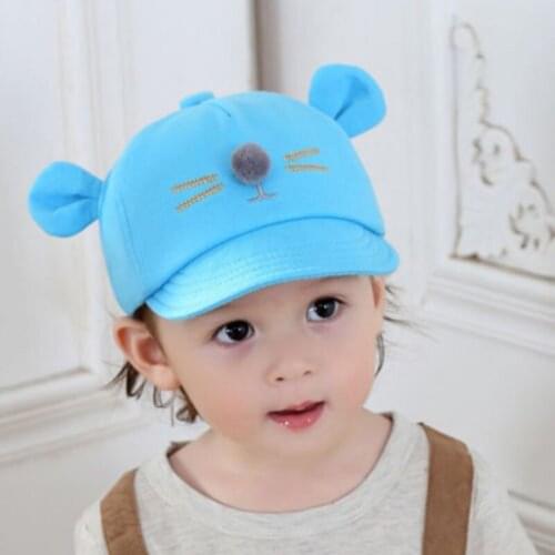 Baby Girls Boys Hat Cartoon Print Toddler Kids Baby Summer Spring Sun Cap Hat Children Outdoor Cartoon Baseball Hats 2-5Y