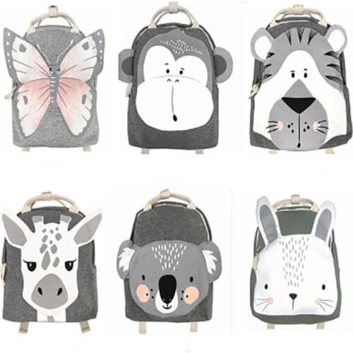 Cartoon Animals Design Children Backpacks Bags Kids Baby Cute Toy Storage Bags For Child Kindergarten Girls Boys School Bags