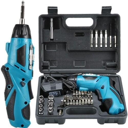 4.8V Multifunctional Hand Drill Mini Home Rechargeable Electric Screwdriver Electric Drill Tool Set Screwdriver