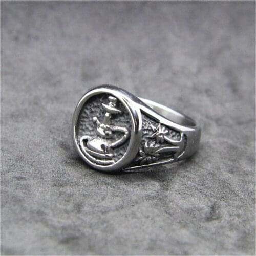 1pc Newest Size 8-12 Popular Ring 316L Stainless Steel Band Party Fashion Jewelry Steel Ring
