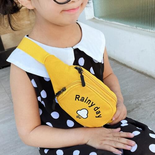2020 Cute Childrens Waist Bag Canvas Fanny Pack Fashion Mini Kids Girl Gift Crossbody Chest Bag Shoulder Messenger bags