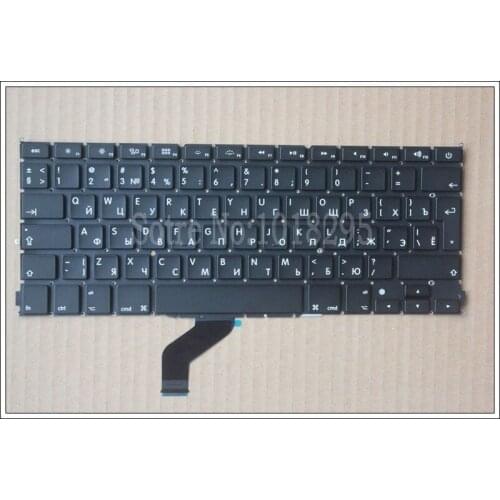 New For Macbook Pro Retina 13" A1425 RU Keyboard 2012 MD212 MD213 Russian RU Laptop Keyboard