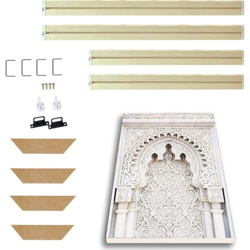 Natural Solid Wood Frame Brand DIY Size Picture Wall Frame For Wall Canvas Painting Poster and Photo Fame To Decor Drop Shipping