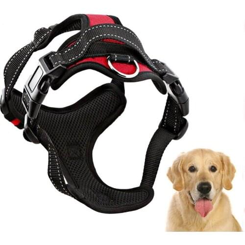No Pull Dog Harness Vest Nylon Reflective Soft Pet Harness Dog For Small Big Dogs Running Training Belt French Bulldog